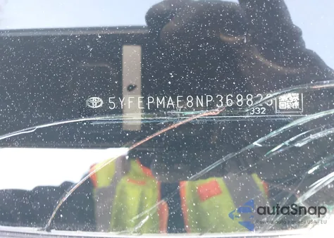 2022 Toyota Corolla Le из США, поврежденный, VIN 5YFEPMAE8NP368829